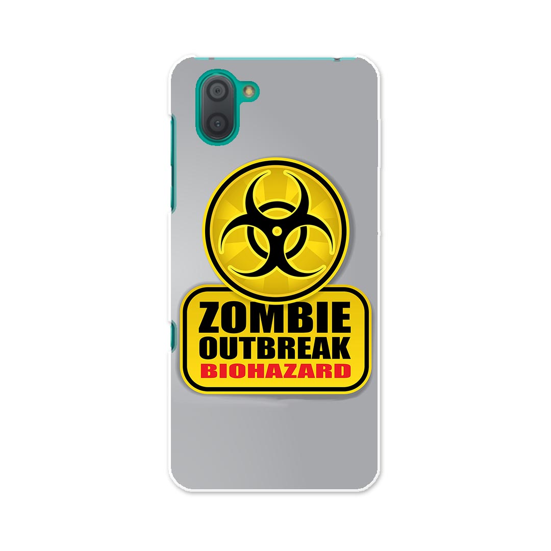 SHV44 AQUOS R3 アクオス アールスリー au エーユー shv44 スマホ カバー 全機種対応 あり ケース スマホケース スマホカバー TPU ソフトケース 001180 標識 ゾンビ バイオハザード