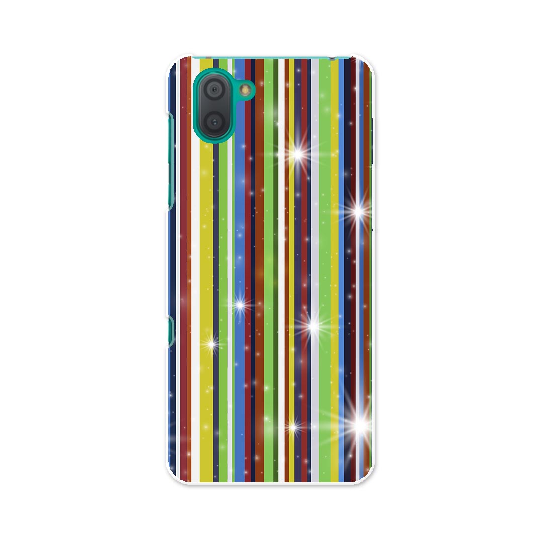 樂天商城 - SHV44 AQUOS R3 アクオス アールスリー au エーユー shv44 スマホ カバー 全機種対応 あり ケース スマホケース スマホカバー TPU ソフトケース 002086 カラフル　ボーダー
