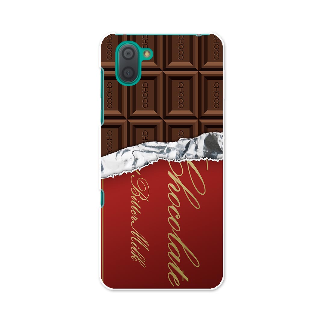 SH-04L AQUOS R3 アクオス アールスリー sh04l docomo ドコモ スマホ カバー ケース スマホケース スマホカバー PC ハードケース 002443 チョコレート　ブラウン