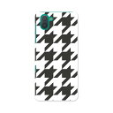 SHV44 AQUOS R3 アクオス アールスリー au エーユー shv44 スマホ カバー 全機種対応 あり ケース スマホケース スマホカバー TPU ソフトケース 003998 千鳥柄 白 黒(2)