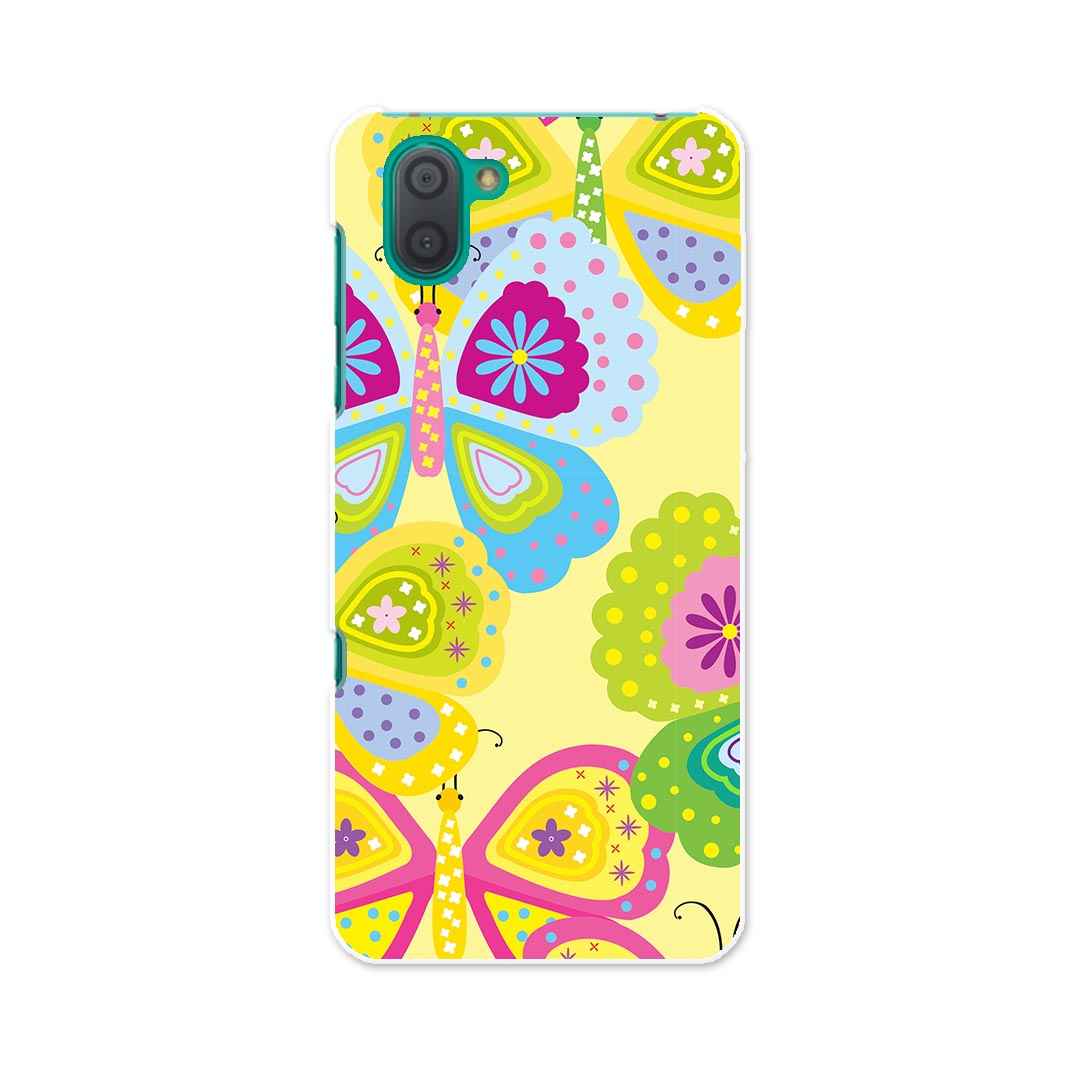 808SH AQUOS R3 アクオス アールスリー 808sh softbank ソフトバンク スマホ カバー ケース スマホケース スマホカバー TPU ソフトケース 004121 蝶　カラフル　イラストのサムネイル