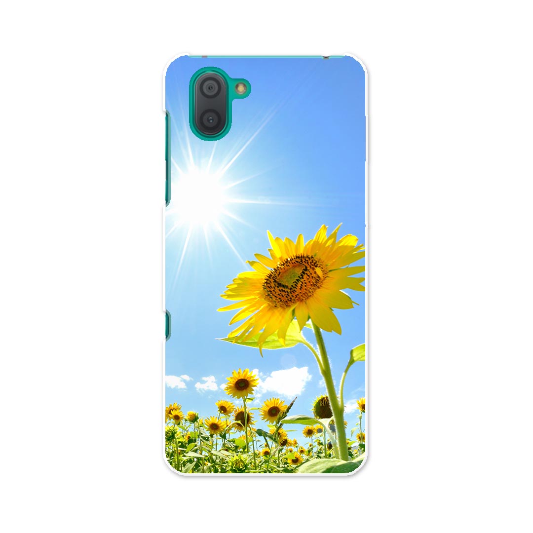808SH AQUOS R3 アクオス アールスリー 808sh softbank ソフトバンク スマホ カバー ケース スマホケース スマホカバー PC ハードケース 005089 ひまわり　写真　太陽