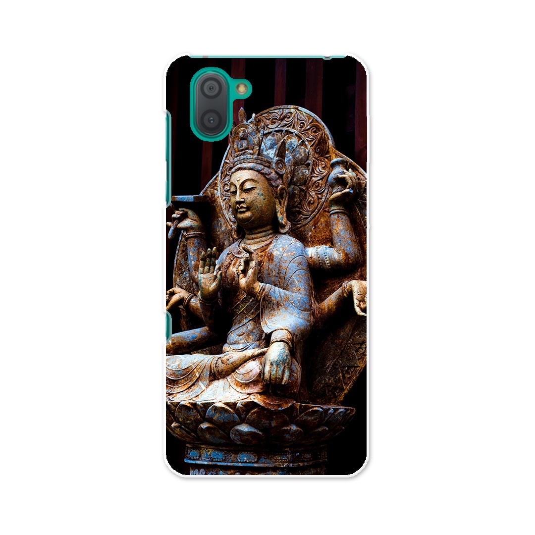 808SH AQUOS R3 アクオス アールスリー 808sh softbank ソフトバンク スマホ カバー ケース スマホケース スマホカバー TPU ソフトケース 005093 仏像　写真　黒