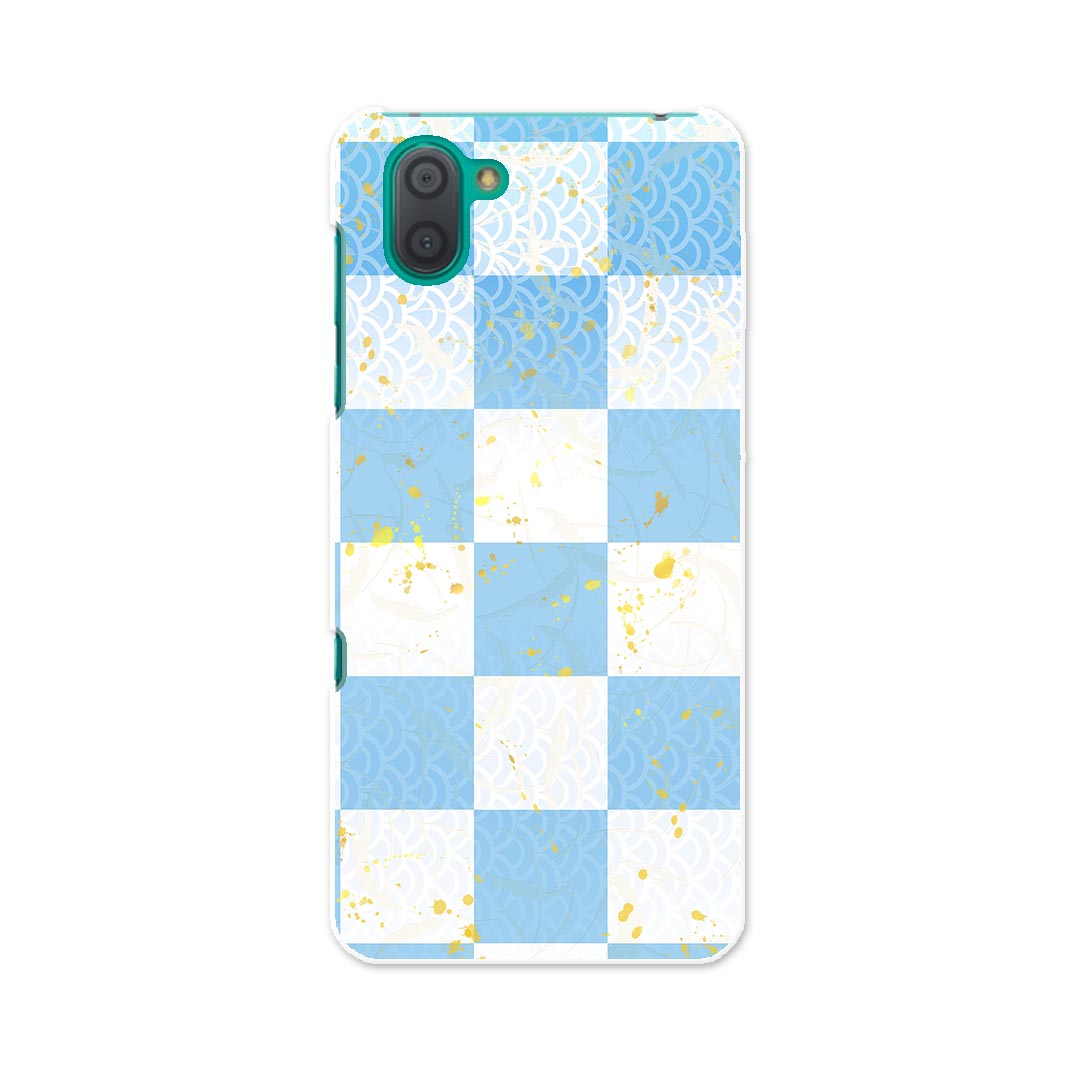 808SH AQUOS R3 アクオス アールスリー 808sh softbank ソフトバンク スマホ カバー ケース スマホケース スマホカバー TPU ソフトケース 005730 和風 和柄 市松模様