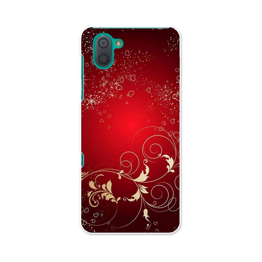 808SH AQUOS R3 アクオス アールスリー 808sh softbank ソフトバンク スマホ カバー ケース スマホケース スマホカバー PC ハードケース 005767 赤 レッド ハート