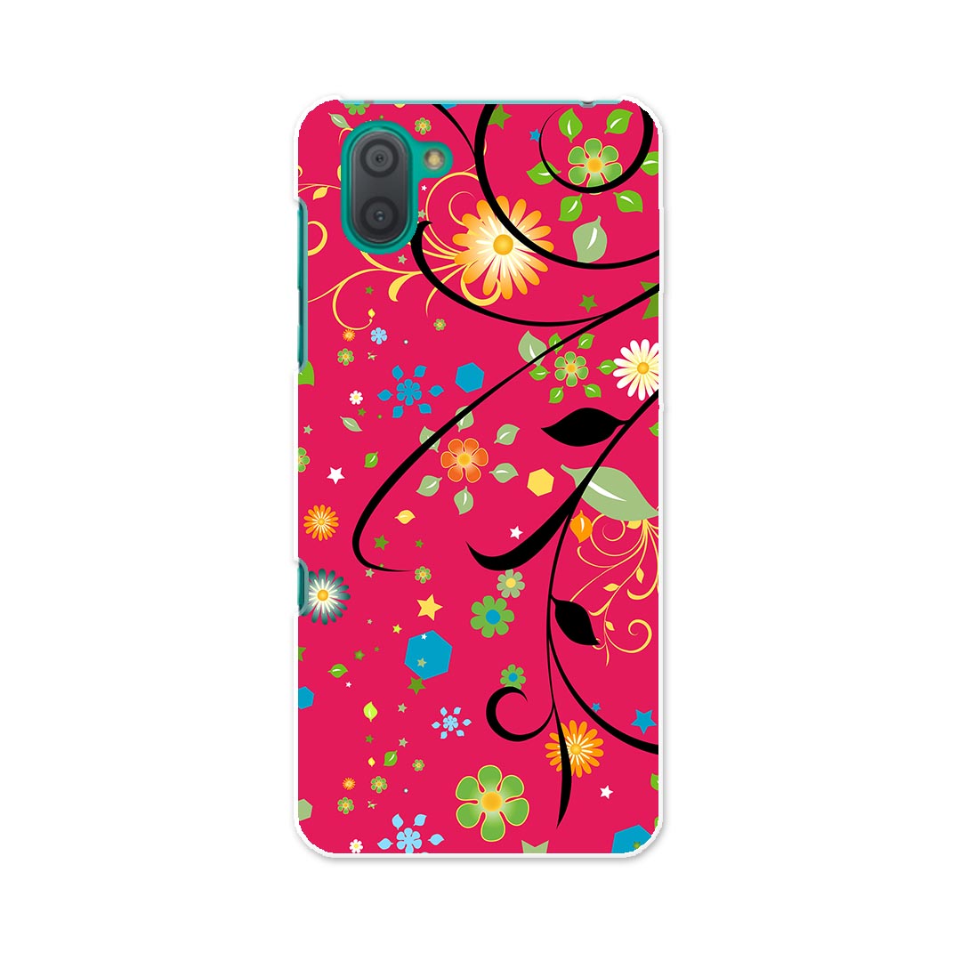 808SH AQUOS R3 アクオス アールスリー 808sh softbank ソフトバンク スマホ カバー ケース スマホケース スマホカバー TPU ソフトケース 005822 花　フラワー　赤