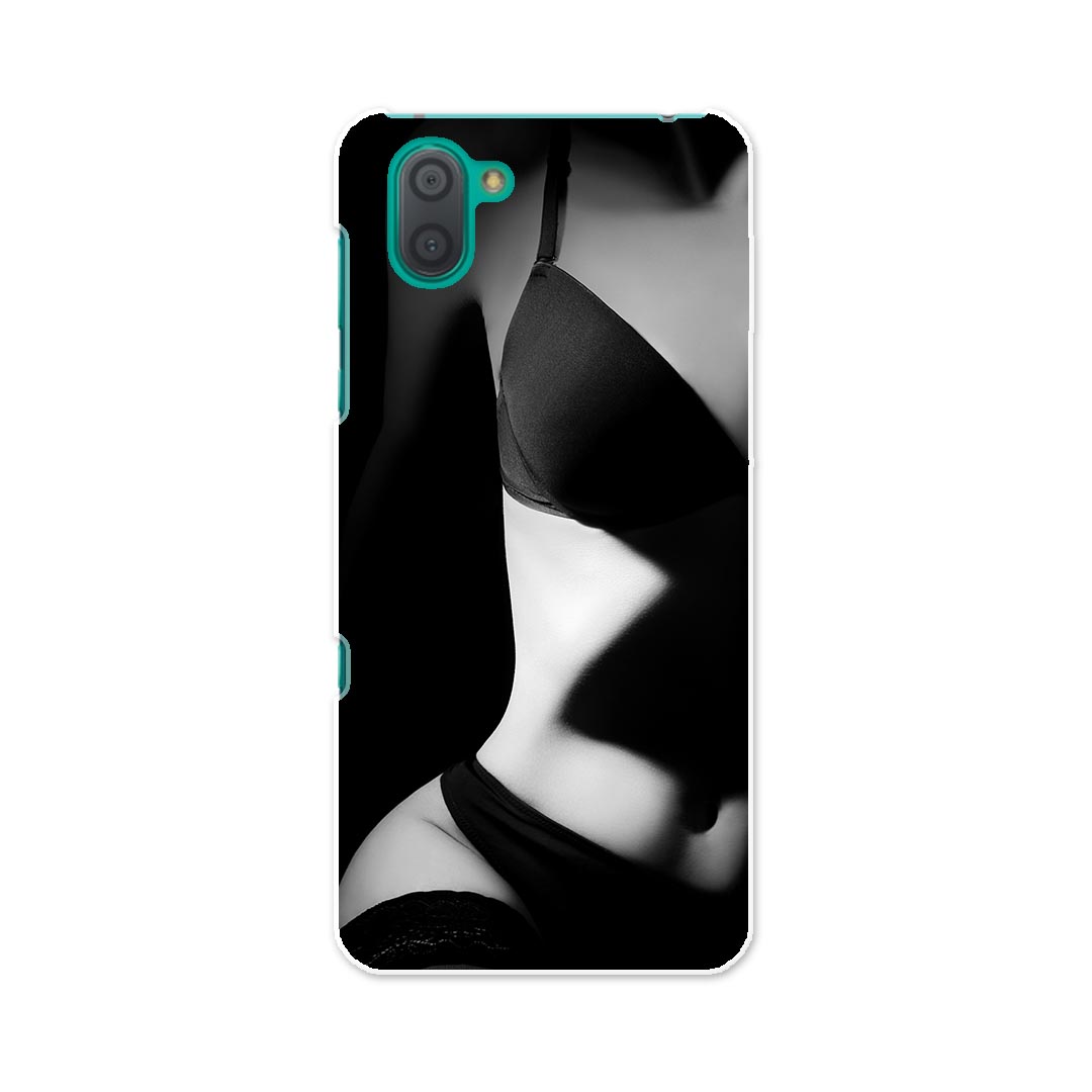SHV44 AQUOS R3 アクオス アールスリー au エーユー shv44 スマホ カバー 全機種対応 あり ケース スマホケース スマホカバー TPU ソフトケース 007405 写真　モノクロ　人物