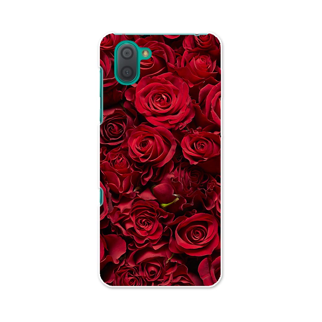 SH-04L AQUOS R3 アクオス アールスリー sh04l docomo ドコモ スマホ カバー ケース スマホケース スマホカバー PC ハードケース 008204 花　フラワー　写真　薔薇　赤　レッド