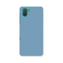808SH AQUOS R3 アクオス アールスリー 808sh softbank ソフトバンク スマホ カバー ケース スマホケース スマホカバー PC ハードケース 008979 シンプル 無地 青(2)