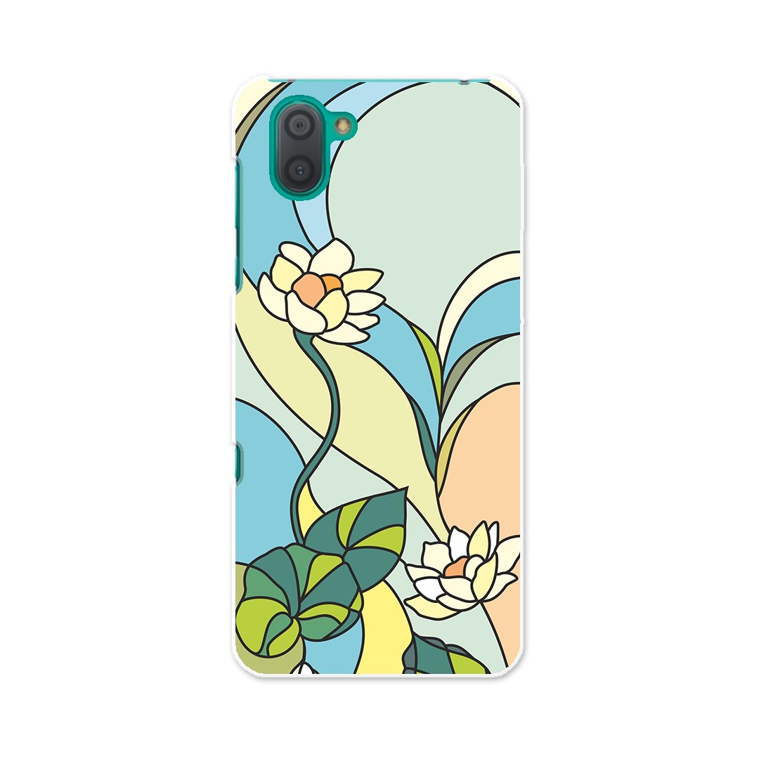 808SH AQUOS R3 アクオス アールスリー 808sh softbank ソフトバンク スマホ カバー ケース スマホケース スマホカバー TPU ソフトケース 010147 フラワー 花 青 緑