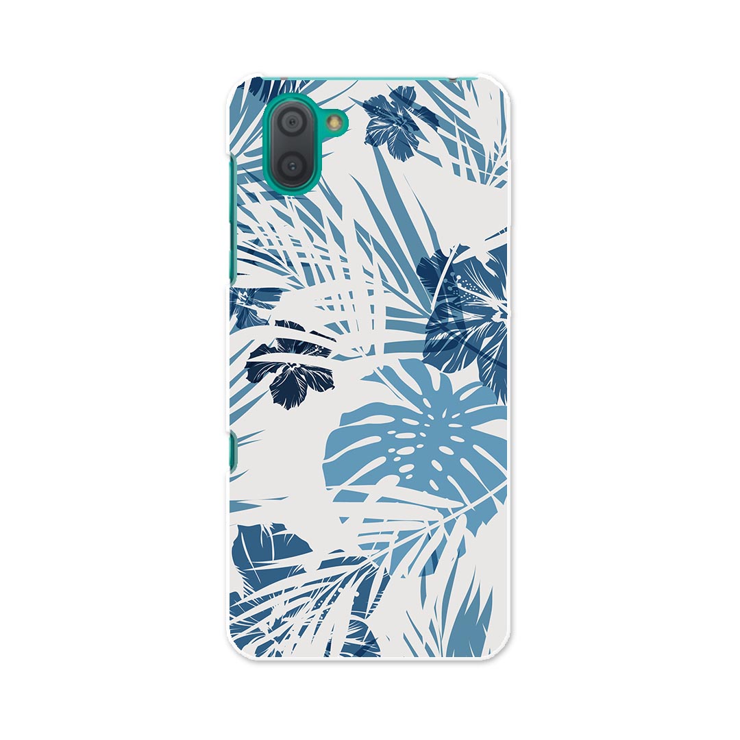 SH-04L AQUOS R3 アクオス アールスリー sh04l docomo ドコモ スマホ カバー ケース スマホケース スマホカバー PC ハードケース 010480 フラワー　植物　青