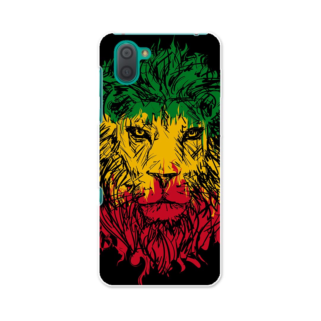 808SH AQUOS R3 アクオス アールスリー 808sh softbank ソフトバンク スマホ カバー ケース スマホケース スマホカバー TPU ソフトケース 011733 動物　ライオン　レゲエ