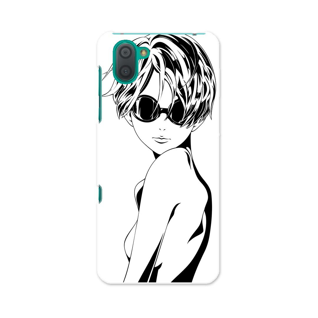 808SH AQUOS R3 アクオス アールスリー 808sh softbank ソフトバンク スマホ カバー ケース スマホケース スマホカバー TPU ソフトケース 011815 女性　サングラス　セクシー