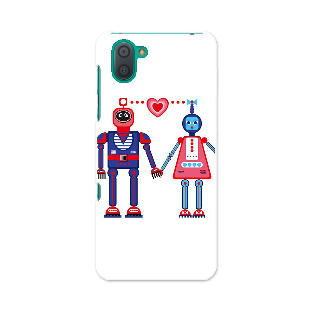 808SH AQUOS R3 アクオス アールスリー 808sh softbank ソフトバンク スマホ カバー ケース スマホケース スマホカバー TPU ソフトケース 011929 ロボット　ハート　かわいい