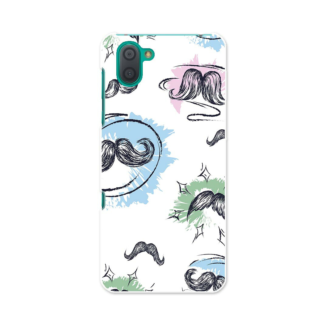 SHV44 AQUOS R3 アクオス アールスリー au エーユー shv44 スマホ カバー 全機種対応 あり ケース スマホケース スマホカバー TPU ソフトケース 012294 ヒゲ　カラフル　イラスト