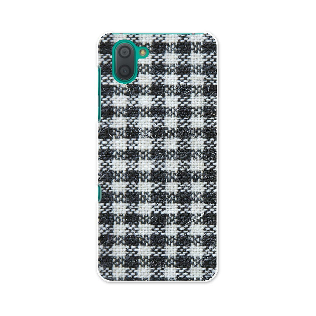SHV44 AQUOS R3 アクオス アールスリー au エーユー shv44 スマホ カバー 全機種対応 あり ケース スマホケース スマホカバー TPU ソフトケース 012408 チェック 白黒 モノトーン