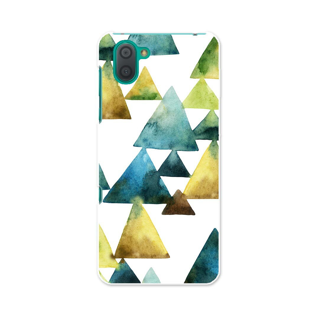 SH-04L AQUOS R3 アクオス アールスリー sh04l docomo ドコモ スマホ カバー ケース スマホケース スマホカバー PC ハードケース 012536 三角　柄　山