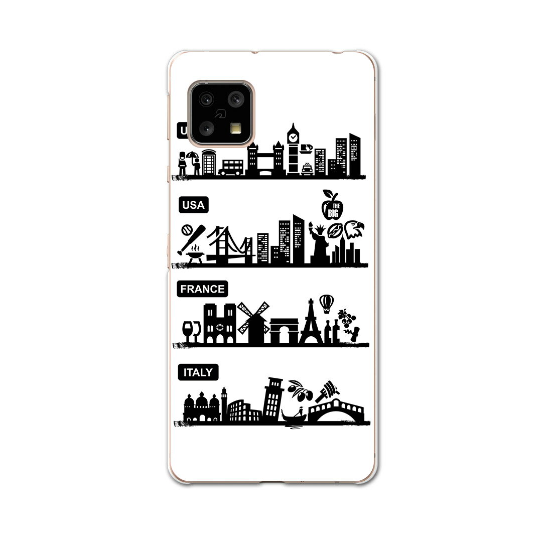 乐天商城 - AQUOS sense5G 専用ケース ハードケース SHG03 au igcase スマホカバー カバー ケース 000982 ユニーク 外国　街