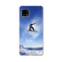 AQUOS Sense4 専用ケース ハードケース SH-41A docomo ドコモ igcase スマホカバー カバー ケース 001174 スポーツ スノーボード 雪 スポーツ