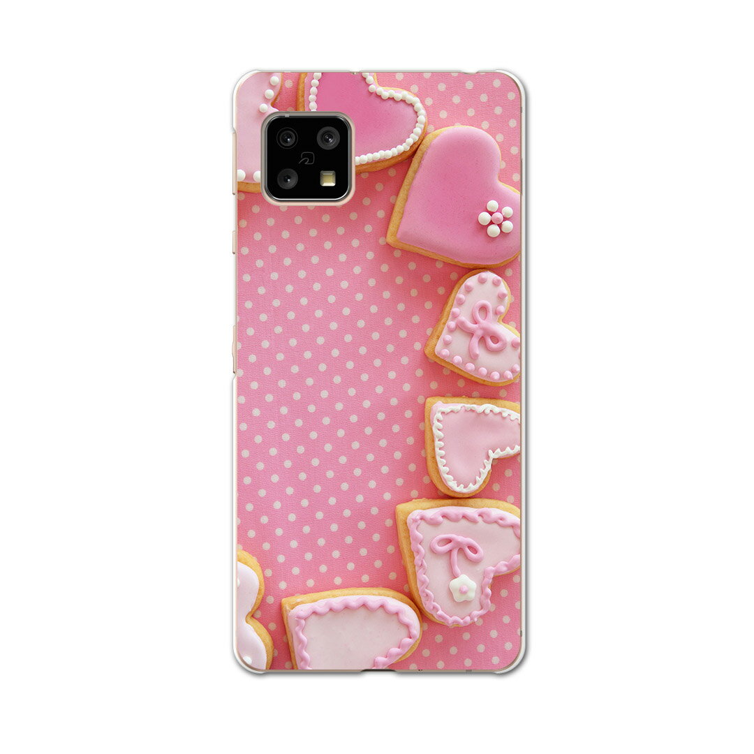 AQUOS Sense4 専用ケース ハードケース SH-41A docomo ドコモ igcase スマホカバー カバー ケース 002632 ラブリー ハート　ピンク　写真