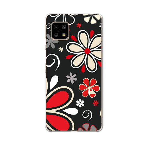 AQUOS Sense4 専用ケース ハードケース SH-41A docomo ドコモ igcase スマホカバー カバー ケース 007735 フラワー 花 フラワー 赤 レッド 模様 AQUOS Sense4 専用ケース ハードケース SH-41A docomo ドコモ igcase スマホカバー カバー ケース 007735 フラワー 花 フラワー 赤 レッド 模様