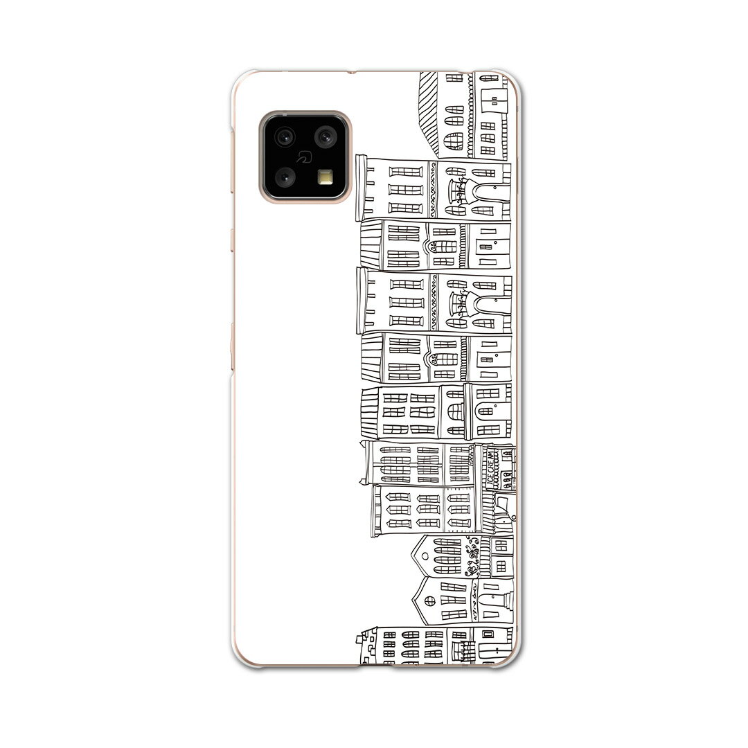 AQUOS sense5G 専用ケース ハードケース SH-53A docomo ドコモ igcase スマホカバー カバー ケース 010841 風景　イラスト　シンプル