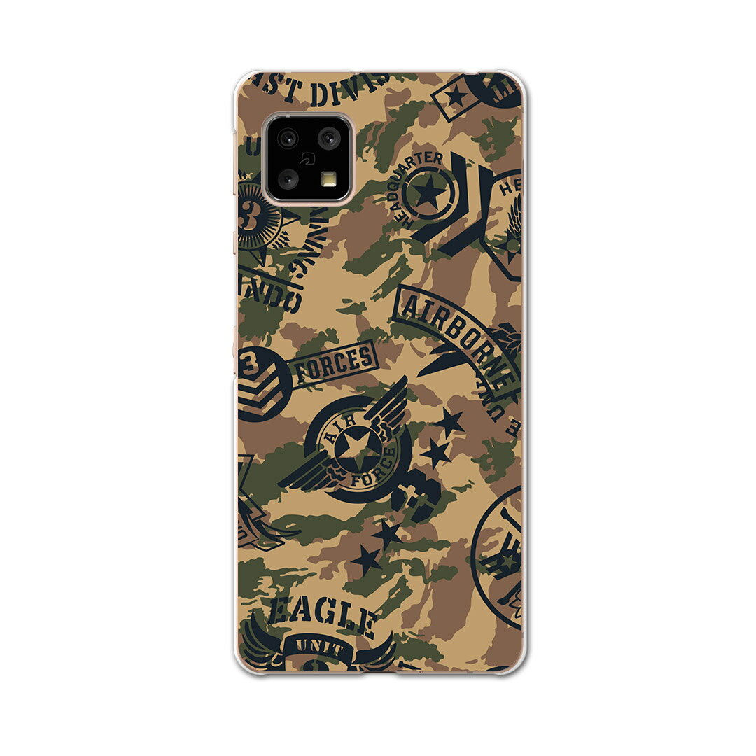 AQUOS Sense4 専用ケース ハードケース SH-41A docomo ドコモ igcase スマホカバー カバー ケース 011519 迷彩　階級　外国