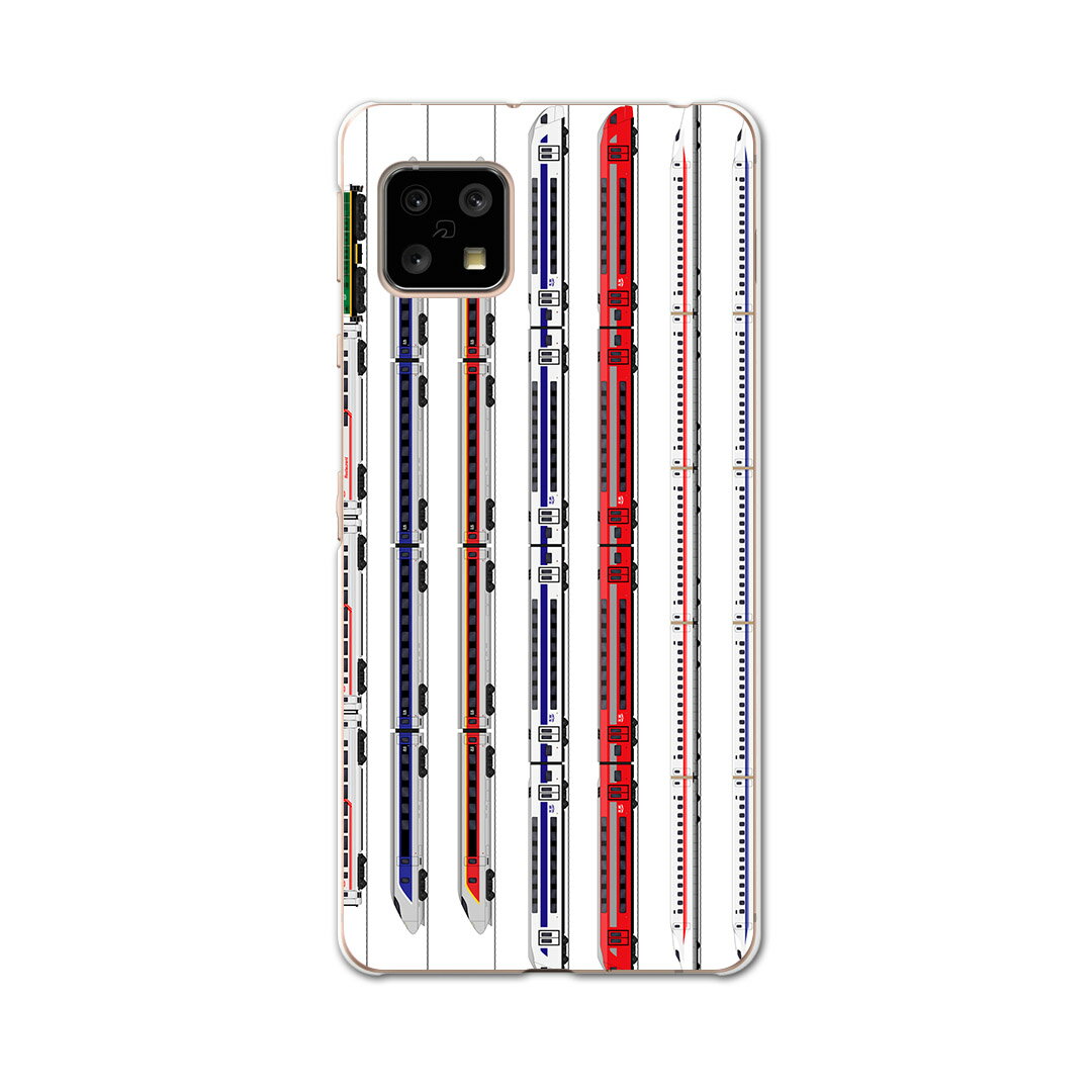AQUOS sense5G 専用ケース ハードケース SHG03 au igcase スマホカバー カバー ケース 013216 乗り物　新幹線　電車