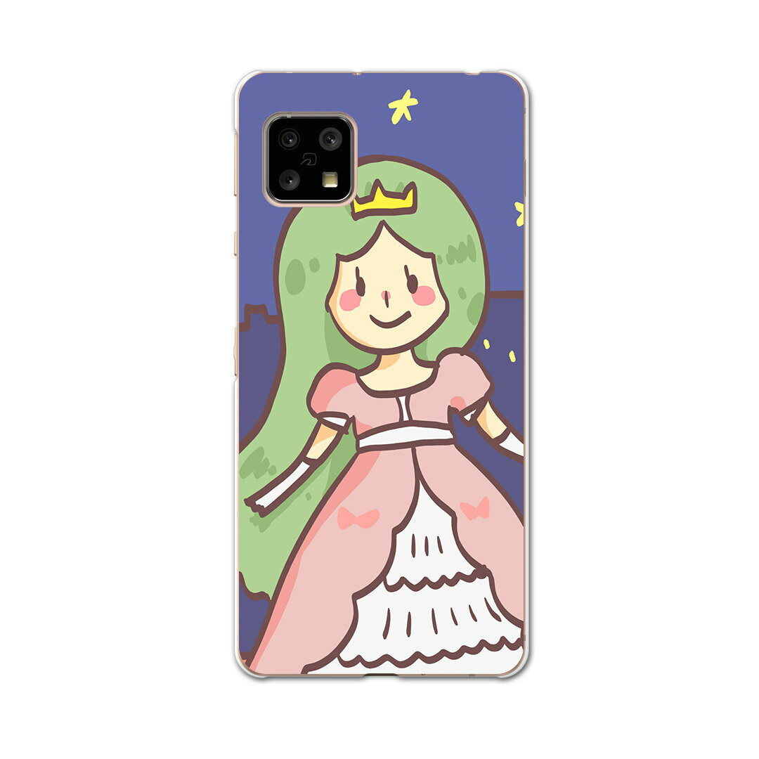 乐天商城 - AQUOS Sense4 専用ケース ハードケース SH-41A docomo ドコモ igcase スマホカバー カバー ケース 013617 プリンセス　姫　女の子