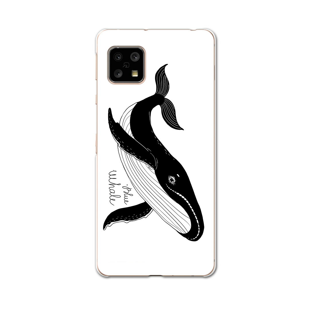 AQUOS Sense4 専用ケース ハードケース SH-41A docomo ドコモ igcase スマホカバー カバー ケース 016166 シャチ　魚