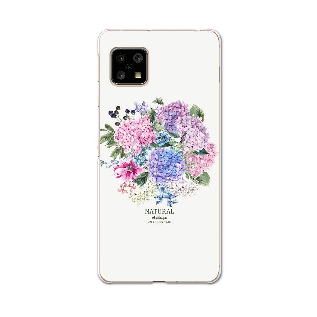 AQUOS Sense4 専用ケース ハードケース SH-41A docomo ドコモ igcase スマホカバー カバー ケース 016328 あじさい 梅雨 花