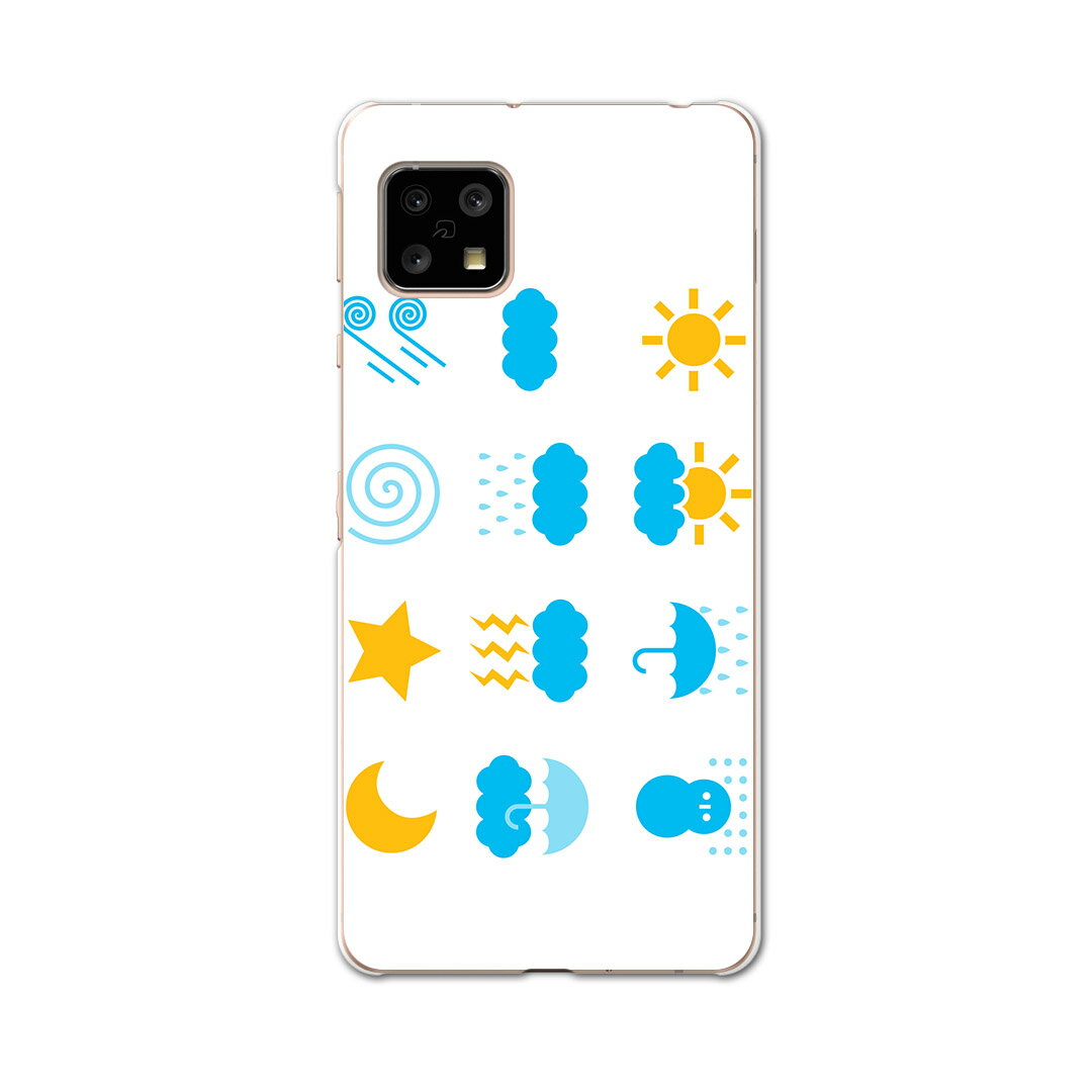 AQUOS Sense4 専用ケース ハードケース SH-41A docomo ドコモ igcase スマホカバー カバー ケース 016467 天気　マーク　ロゴ