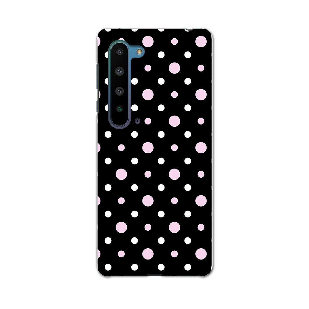 AQUOS R5G SH-51A アクオス アールファイブジー sh51a ドコモ docomo スマホ カバー ケース スマホケース スマホカバー PC ハードケース 000013 チェック・ボーダー 斑点　ピンク　模様