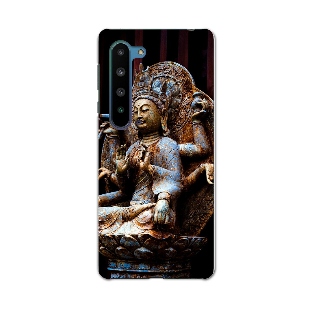 AQUOS R5G SH-51A アクオス アールファイブジー sh51a ドコモ docomo スマホ カバー ケース スマホケース スマホカバー PC ハードケース 005093 写真・風景 仏像　写真　黒