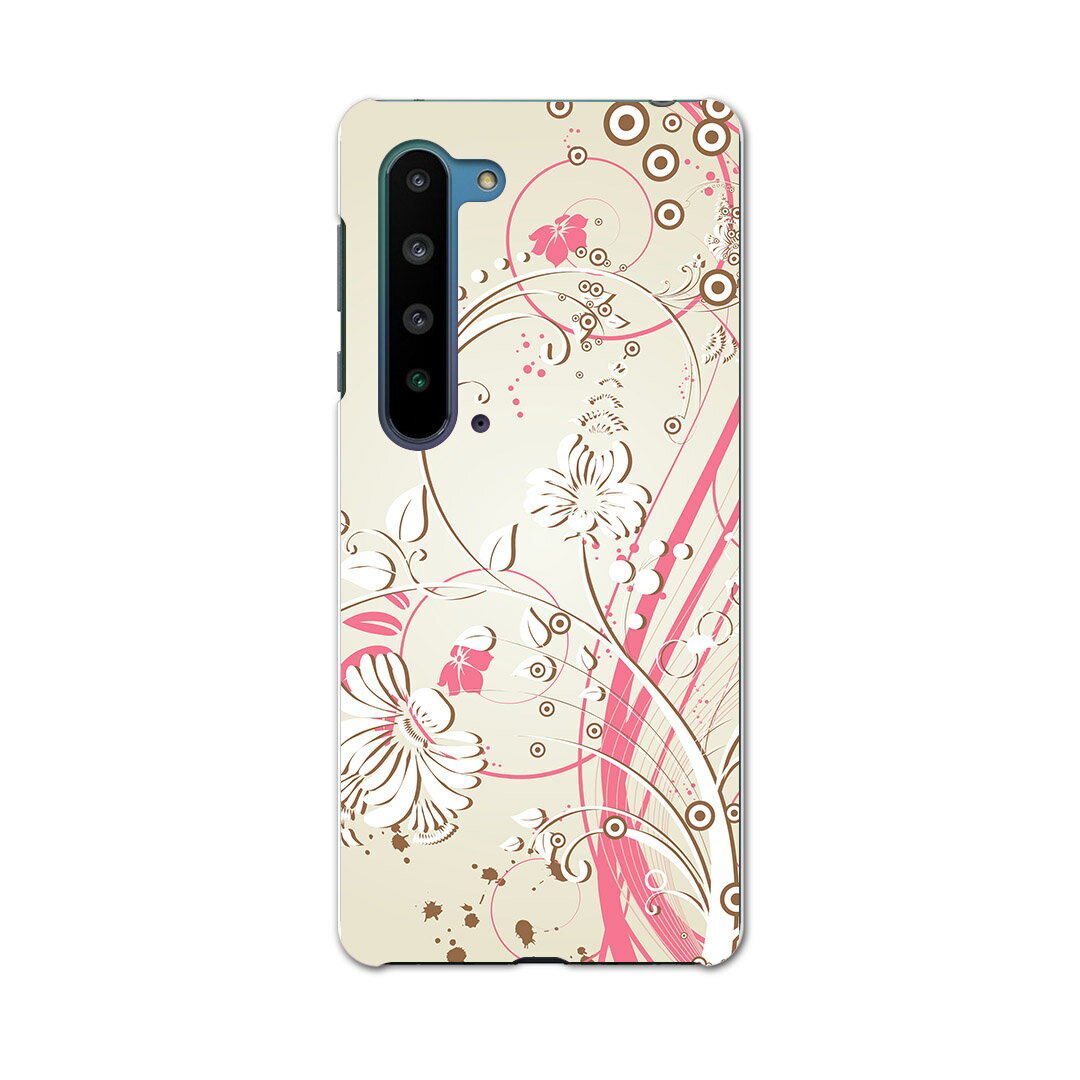 AQUOS R5G アクオス アールファイブジー aquosr5g ソフトバンク SoftBank スマホ カバー ケース スマホケース スマホカバー PC ハードケース 005663 花 フラワー ピンク
