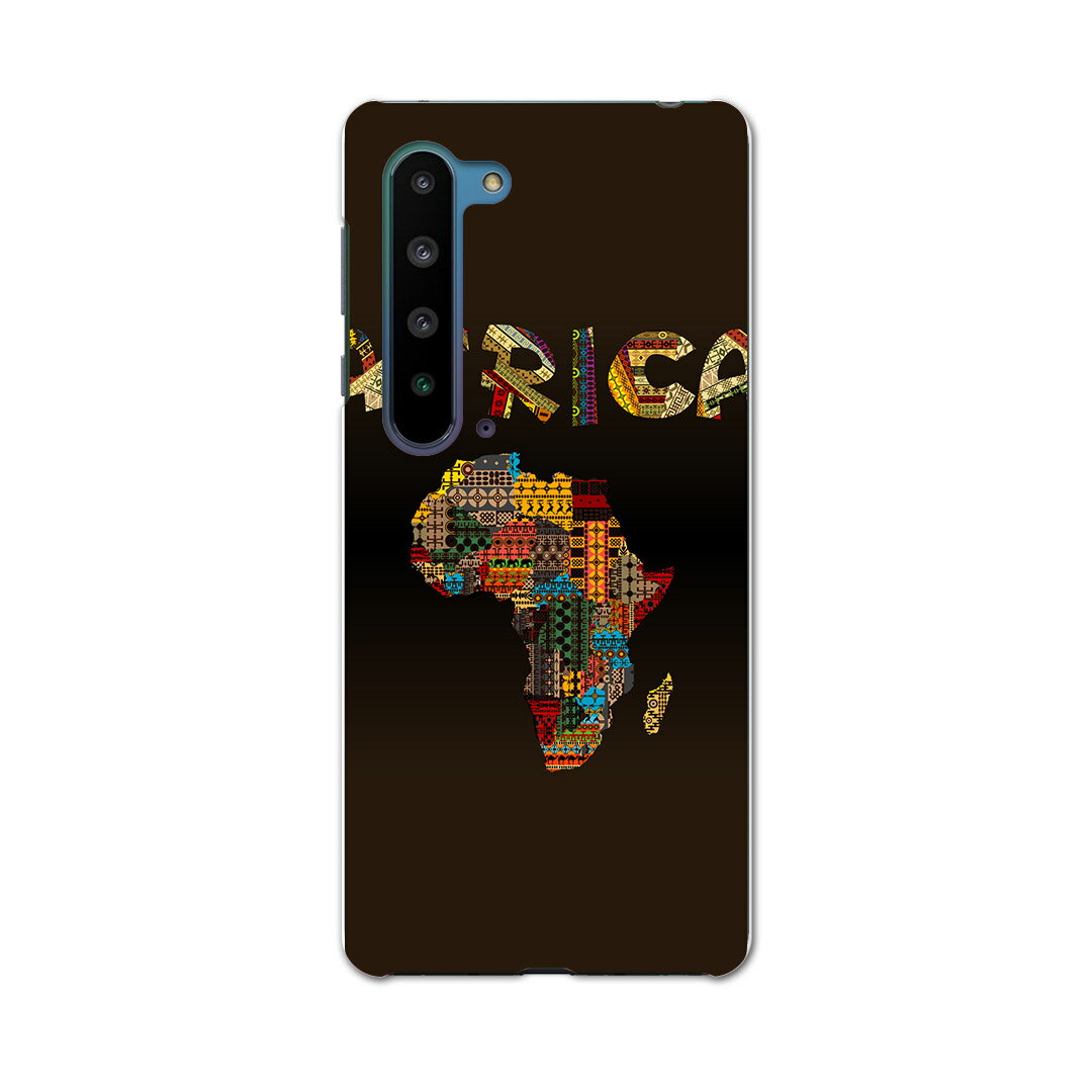 AQUOS R5G SH-51A アクオス アールファイブジー sh51a ドコモ docomo スマホ カバー ケース スマホケース スマホカバー PC ハードケース 010824 アフリカ　地形　カラフル