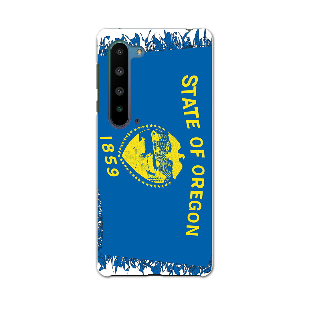 AQUOS R5G SH-51A アクオス アールファイブジー sh51a ドコモ docomo スマホ カバー ケース スマホケース スマホカバー PC ハードケース 011686 アメリカ　オレゴン　州旗