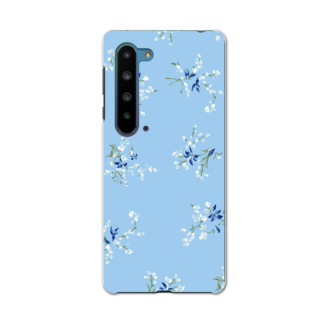 Rakuten - AQUOS R5G SHG01 アクオス アールファイブジー shg01 エーユー au スマホ カバー ケース スマホケース スマホカバー PC ハードケース 011975 花　水色　花柄