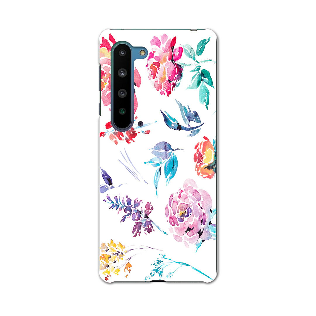 Rakuten - AQUOS R5G SHG01 アクオス アールファイブジー shg01 エーユー au スマホ カバー ケース スマホケース スマホカバー PC ハードケース 013496 花　花柄　水彩