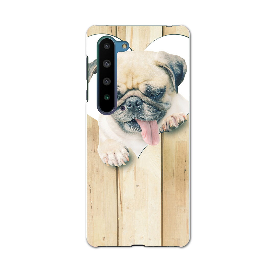 樂天商城 - AQUOS R5G SH-51A アクオス アールファイブジー sh51a ドコモ docomo スマホ カバー ケース スマホケース スマホカバー PC ハードケース 013529 犬　パグ　ハート