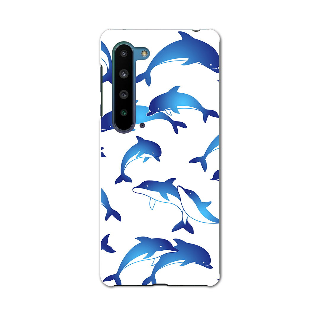 Mobile Phone - AQUOS R5G SHG01 アクオス アールファイブジー shg01 エーユー au スマホ カバー ケース スマホケース スマホカバー PC ハードケース 014639 海　生き物　イルカ