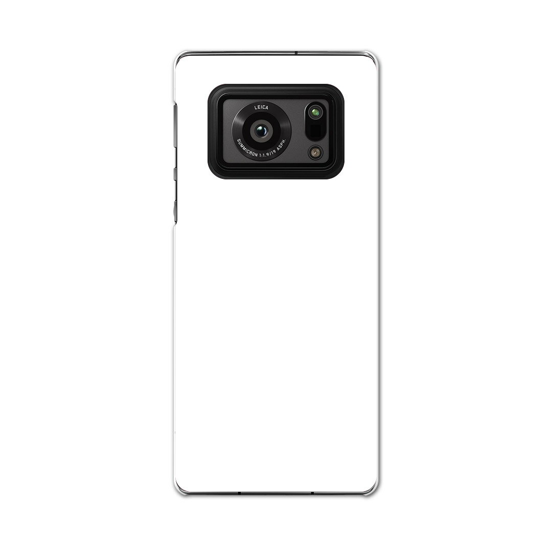 AQUOS R6 SH-51B SHARP シャープ アクオス docomo ドコモ スマホ カバー ケース スマホケース スマホカバー PC ハードケース 004273 白　シンプル　無地