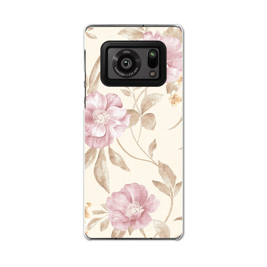 AQUOS R6 SH-51B SHARP シャープ アクオス docomo ドコモ スマホ カバー ケース スマホケース スマホカバー PC ハードケース 005478 花　フラワー　模様