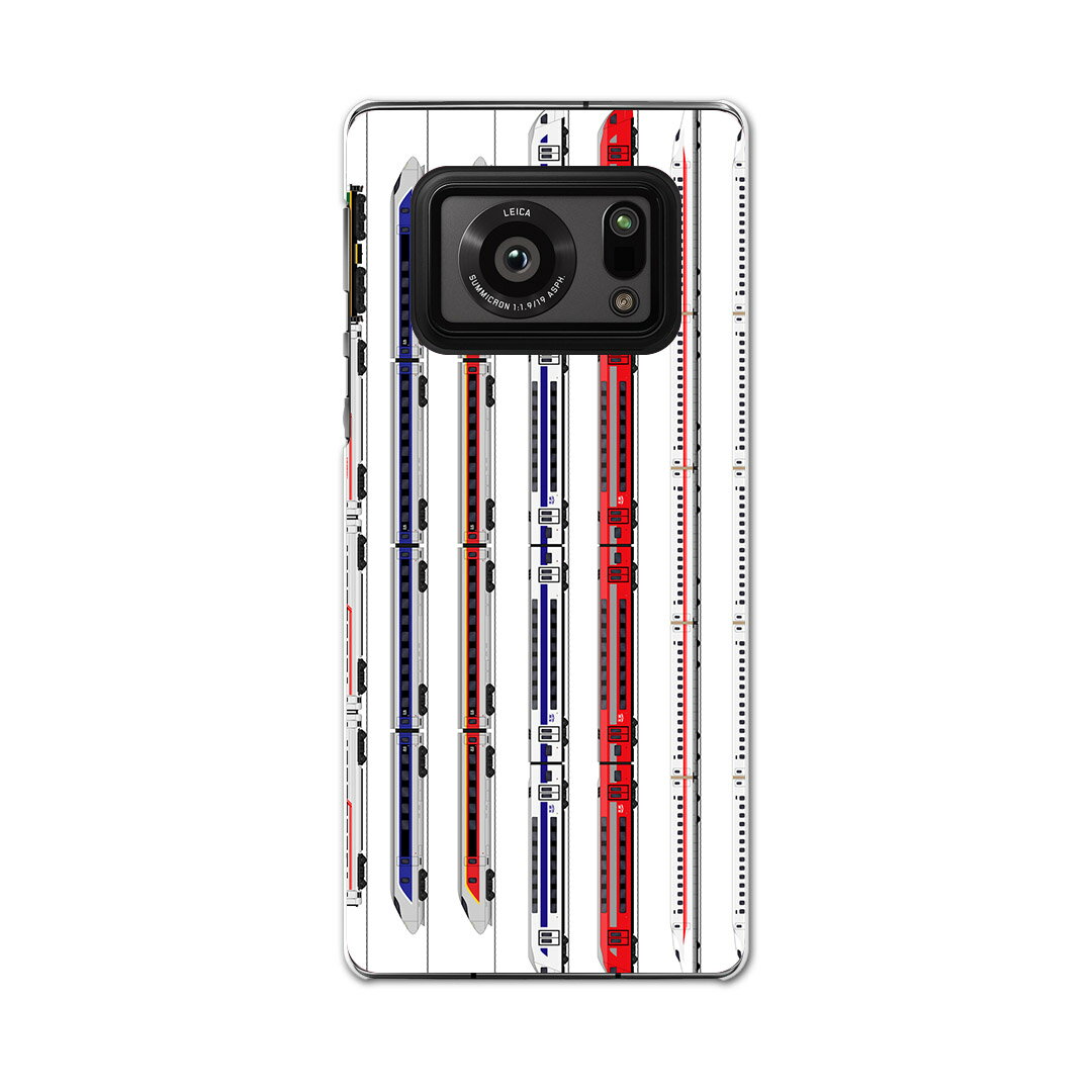 AQUOS R6 SH-51B SHARP シャープ アクオス docomo ドコモ スマホ カバー ケース スマホケース スマホカバー PC ハードケース 013216 乗り物　新幹線　電車