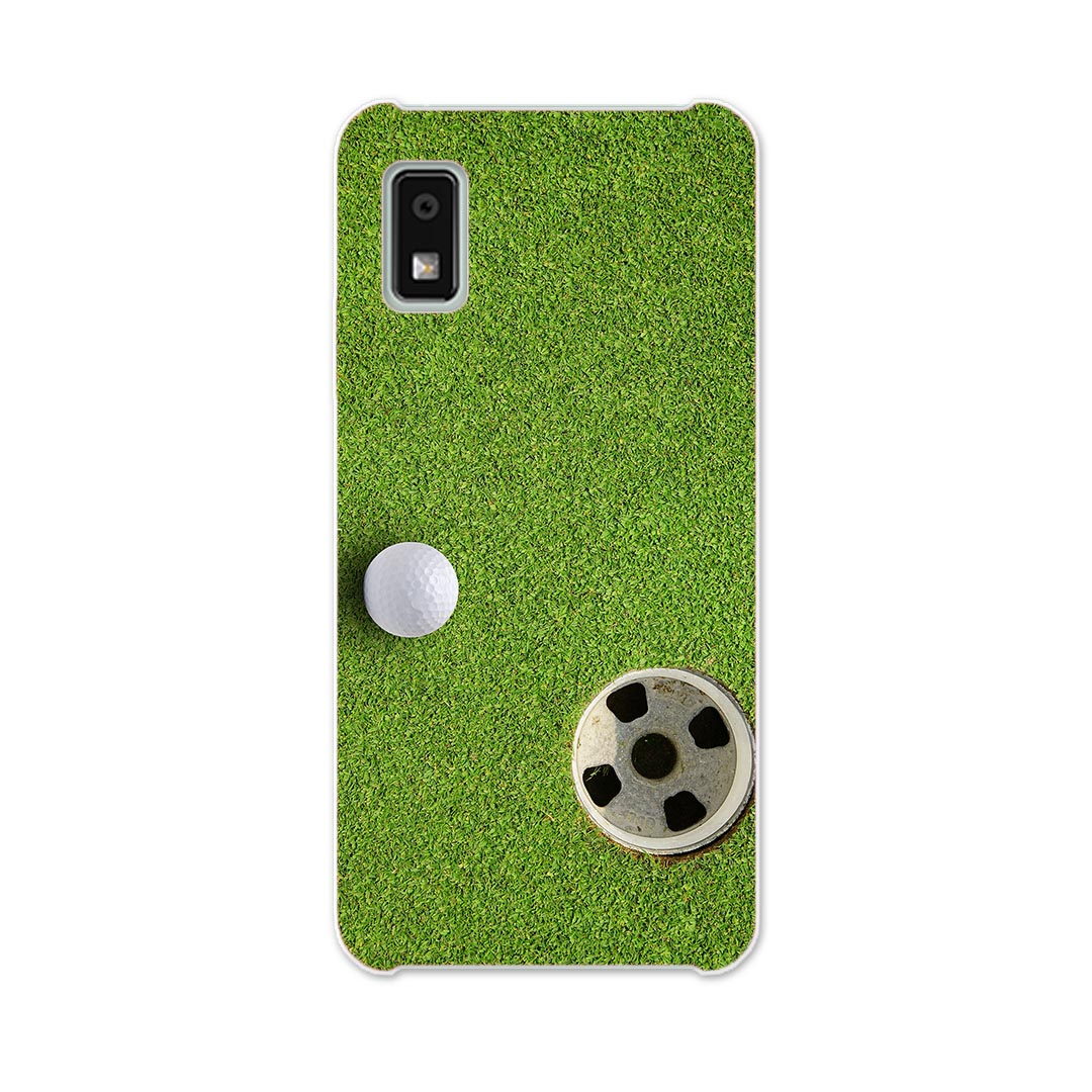 AQUOS wish2 / wish 用ハード ケース SH-51C / SHG06 / A104SH / SH-M20 各キャリア 共通対応 ケース カバー sh51c ハードケース 000206 ゴルフ　ショット　芝生