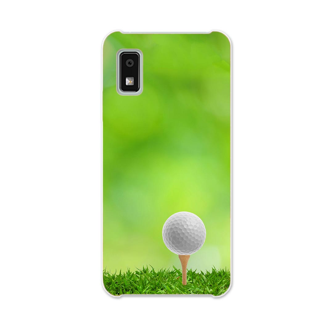 AQUOS wish2 / wish 用ハード ケース SH-51C / SHG06 / A104SH / SH-M20 各キャリア 共通対応 ケース カバー sh51c ハードケース 000218 ゴルフ　ショット　芝生
