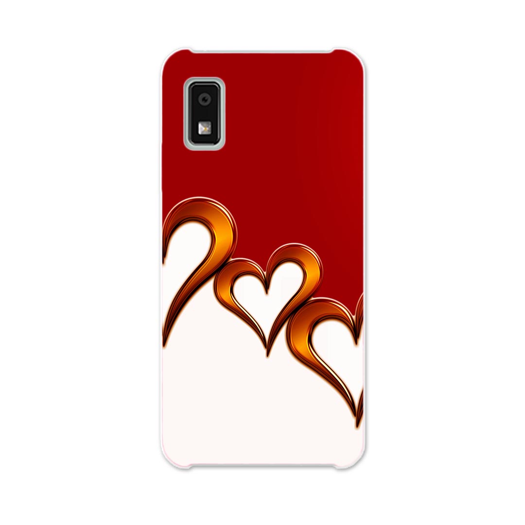 AQUOS wish2 / wish 用ハード ケース SH-51C / SHG06 / A104SH / SH-M20 各キャリア 共通対応 ケース カバー sh51c ハードケース 005608 赤　ハート　レッド