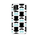 AQUOS wish2 / wish 用ハード ケース SH-51C / SHG06 / A104SH / SH-M20 各キャリア 共通対応 ケース カバー sh51c ハードケース 011245 帽子 ひげ リボン(2)