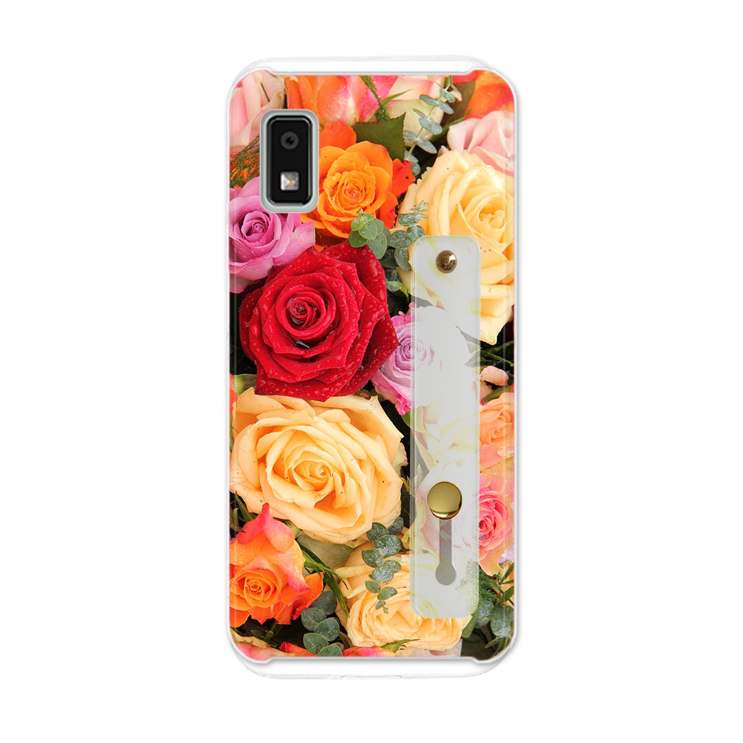 乐天商城 - 【送料無料】AQUOS wish2 / wish 用ハード ケース SH-51C / SHG06 / A104SH / SH-M20 共通対応 ケース カバー sh51c ベルト付 スマホバンド 落下防止 シリコン スタンド機能付 スリム 背面 片手持ち カバー 携帯リング フィンガーリング 角度調整
