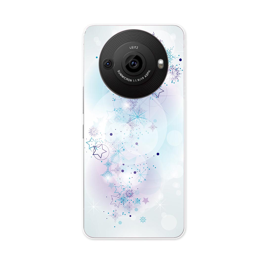 Mobile Phone - AQUOS R8 Pro 用ハード ケース SH-51D / A301SH 各キャリア 共通対応 ケース カバー sh51d ハードケース 000252 雪の結晶　星